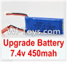 Wltoys K999 Upgrade Battery,7.4V 450MAH Battery